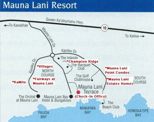 Fairways at Mauna Lani CheckIn Directions & Maps
